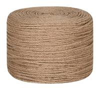 vidaXL Natural Jute Rope, 8 mm Thickness, 500 m total length, Durable & Versatile, Perfect for Household, Garden and Shipping purposes