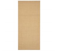 vidaXL Natural Sisal Rug, 66x150 cm - Durable and Versatile, Resilient to High-Foot Traffic, Low Maintenance, Anti-Slip Backing, Ideal for Any Room