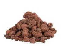 vidaXL Natural Volcanic Rocks Lava Accent Stones Beads - 10 kg, Aquarium & Garden Decoration, Biological Filter for Both Fresh & Saltwater, Size 1-2 cm - Red