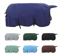 vidaXL Navy Blue Polyester Horse Blanket 125cm Modern Removable Riding Coat Warm Cape Outdoor Accessory Stylish