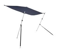 vidaXL Navy Blue T-Top Shade Extension for Boats - UV-Resistant Polyester Sunshade with Aluminium Frame, Adjustable Height & Universal Fit