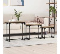 Nesting Coffee Table 3 pcs Artisan oak Engineered wood