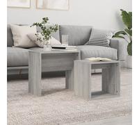 Nesting Coffee Tables Set of 2 Stacking Sofa Side Tables for Living Room Hallway