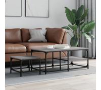 vidaXL Nesting Coffee Tables 2 pcs Grey Sonoma Engineered Wood