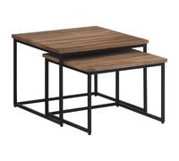 vidaXL Nesting Coffee Tables 2 pcs Solid Wood Teak