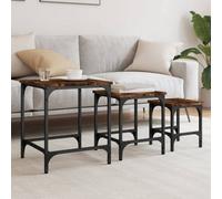 Nesting Coffee Tables Nesting Table Side Table 3 pcs Engineered Wood vidaXL