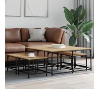 Nesting Coffee Tables Nesting Table End Table 5 pcs Engineered Wood vidaXL