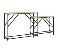 vidaXL Nesting Console Tables Nestinge Table 2 pcs Sonoma Oak Engineered Wood