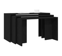 vidaXL Nesting Tables 3 pcs Black Engineered Wood