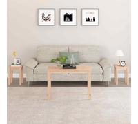 vidaXL Nesting Tables 3 pcs Solid Wood Pine UK