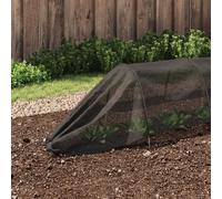 vidaXL Netting Tunnels 3 pcs Black Steel and Polyethylene