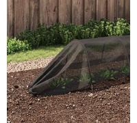 vidaXL Netting Tunnels 4 pcs Black Steel and Polyethylene