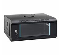 vidaXL Network Cabinet with Storage Black 53 x 35 x 21 cm Steel