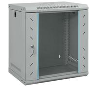 vidaXL Network Cabinet with Storage Grey 53 x 45 x 60 cm Steel