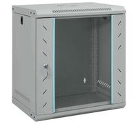 vidaXL Network Cabinet with Storage Grey 53 x 45 x 60 cm Steel