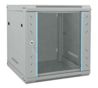 vidaXL Network Cabinet with Storage Grey 53 x 60 x 60 cm Steel