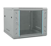 vidaXL Network Cabinet with Storage Grey 60 x 60 x 50 cm Steel