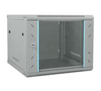 vidaXL Network Cabinet with Storage Grey 60 x 60 x 50 cm Steel