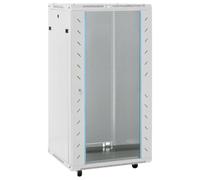 vidaXL Network Cabinet with Storage Grey 600 x 600 x 1200 mm Steel