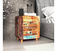 vidaXL Night Cabinet Solid Reclaimed Wood 43x33x51 cm