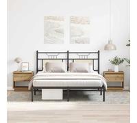 vidaXL Nightstand 2 pcs Artisan oak 45 x 34 x 44 cm Engineered wood