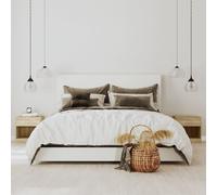 Vidaxl Nightstand 2 Pcs With Drawer Oak Colour