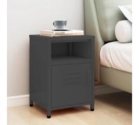 vidaXL Nightstand Anthracite 35x35x51 cm Steel