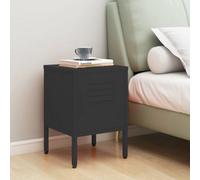 Vidaxl Nightstand Anthracite 35X35X51 Cm Steel