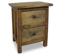 vidaXL Nightstand Solid Mahogany Wood 40x30x51 cm UK