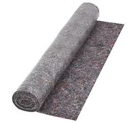 vidaXL Non-Slip Painter Fleece, 50m, Water-Resistant Protective Floor Covering, Ideal for Renovation, Gray, Nonwoven Fabric - Protects from Dust & Spills, 180 g/m²