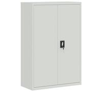 vidaXL Office Cabinet 90x40x140cm Steel Grey, Grey