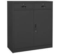 vidaXL Office Cabinet Anthracite Steel Furniture Filing File Storage Cabinet