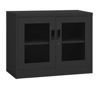 vidaXL Office Cabinet Anthracite Steel Home Filing File Storage Cabinet Locker