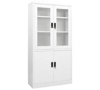 Vidaxl Office Cabinet White 90X40X180 Cm Steel