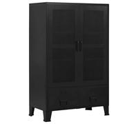 vidaXL Office Cabinet with Mesh Doors Filing Cabinet Steel Storage Files Iconic