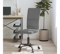 vidaXL Office Chair Height Adjustable Grey Mesh Fabric