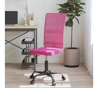 vidaXL Office Chair Height Adjustable Pink Mesh Fabric