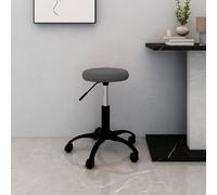vidaXL Office Swivel Chair Dark Grey Velvet