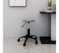 vidaXL Office Swivel Chair Light Grey Velvet