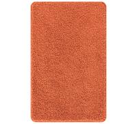 vidaXL - orange cotton bath mat 50x80 cm machine washable anti-slip rectangular rug for bathroom