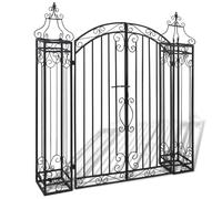 vidaXL Ornamental Garden Gate Wrought Iron 122x20.5x134 cm