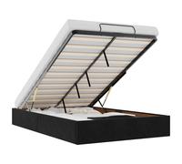 vidaXL Ottoman Bed Frame No Mattress Bed Base Bedstead Black Double Velvet