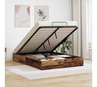 vidaXL Ottoman Bed Frame Old Wood 193 x 140 x 25 cm Engineered Wood