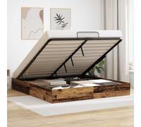 vidaXL Ottoman Bed Frame Old Wood 203 x 180 x 25 cm Chipboard