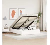 vidaXL Ottoman Bed Frame White 140 x 190 cm Solid Pine Wood