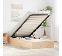 vidaXL Ottoman Bed Frame with Storage 2 pcs Natural 70 x 190 cm