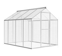 vidaXL Outdoor Aviary Aluminium 178x242x192 cm