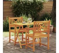 vidaXL Outdoor Bench 2 pcs Natural 56 x 55.5 x 90 cm Solid Acacia Wood