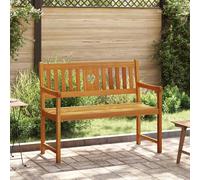 vidaXL Outdoor Bench Natural 110 x 55.5 x 90 cm Solid Acacia Wood