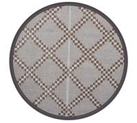 vidaXL Outdoor Carpet ARAKIL Brown Ø120 cm PP, Balcony Carpet, Outdoor Blanket,